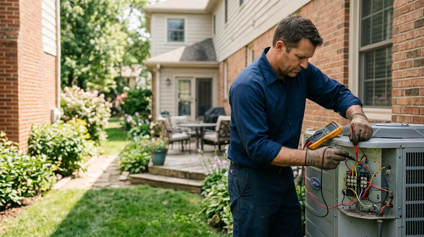 HVAC technician working near Mission, TX